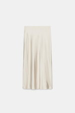 АТЛАСНАЯ ЮБКА МИДИ В ГОРОШЕК — ZARA