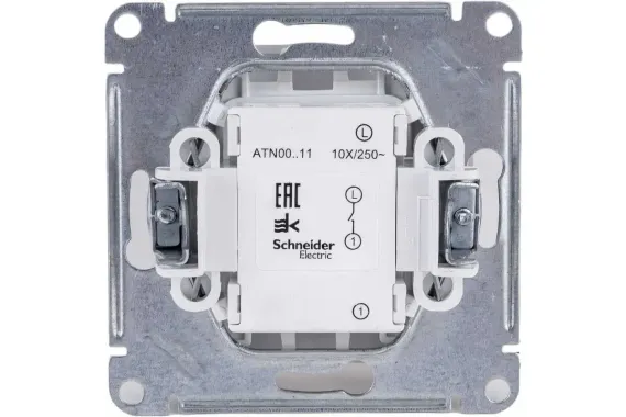 Выключатель Systeme Electric ATLASDESIGN 1-клавишный белый 35952