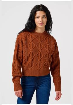 Джемпер CABLE KNIT SWEATER 112356473