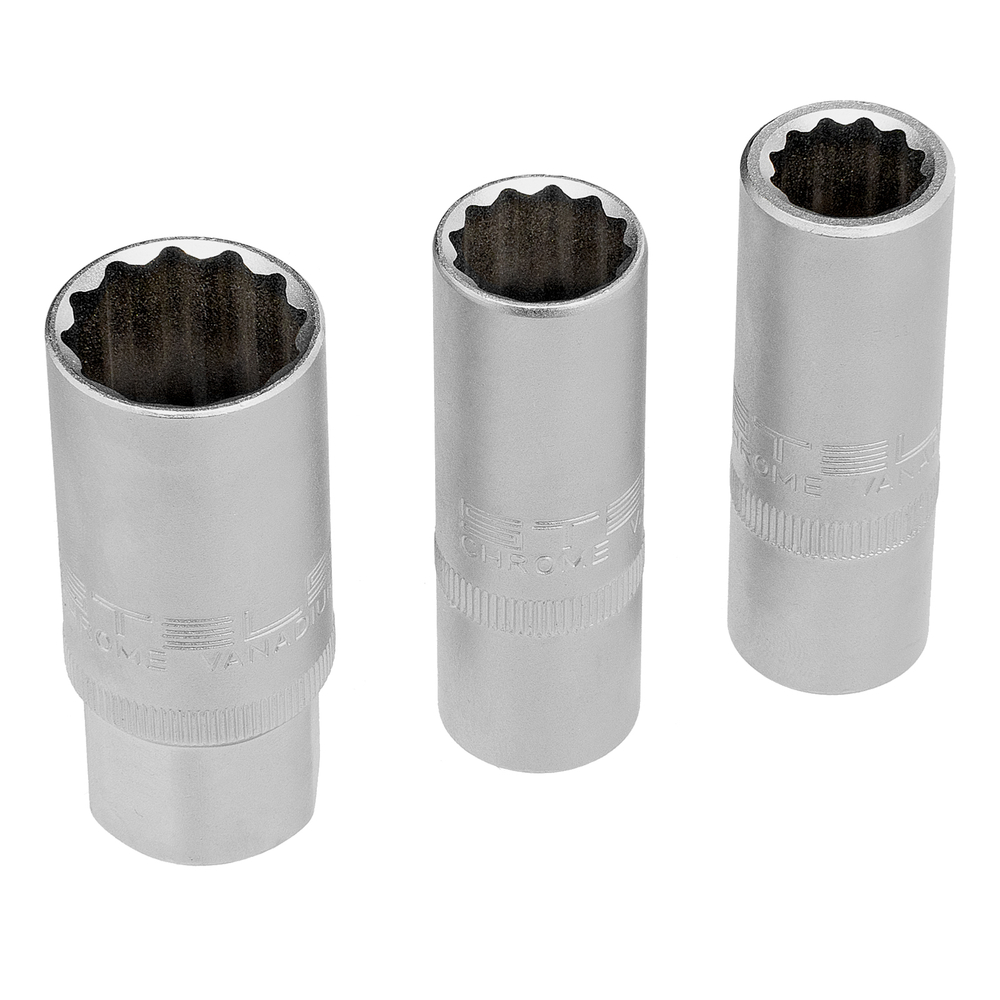 Набор инструментов, 1/4", 3/8", 1/2", Cr-V, S2, усиленный кейс, 216 предметов Stels