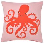 Чехол на подушку IKEA BLAVINGAD (БЛОВИНГАД), Розовый с рисунком, 50x50 см