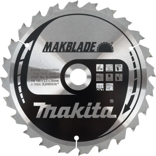 Диск по дереву MAKBLADE 305х30 мм /80T; 5° Makita B-29290