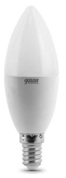 Лампа свеча Gauss Elementary LED 6W Е14 4100K AC220-240V 33126