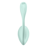 Мятное виброяйцо 23см для ношения с управлением через приложение Satisfyer Vibrating Egg Smooth Petal Mint Green