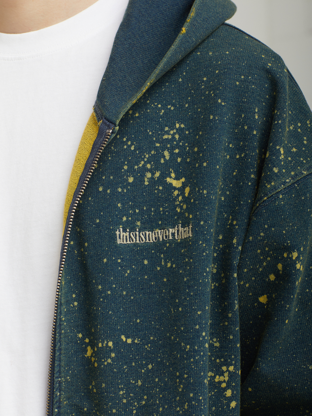 Мужская Толстовка Indigo Dyed