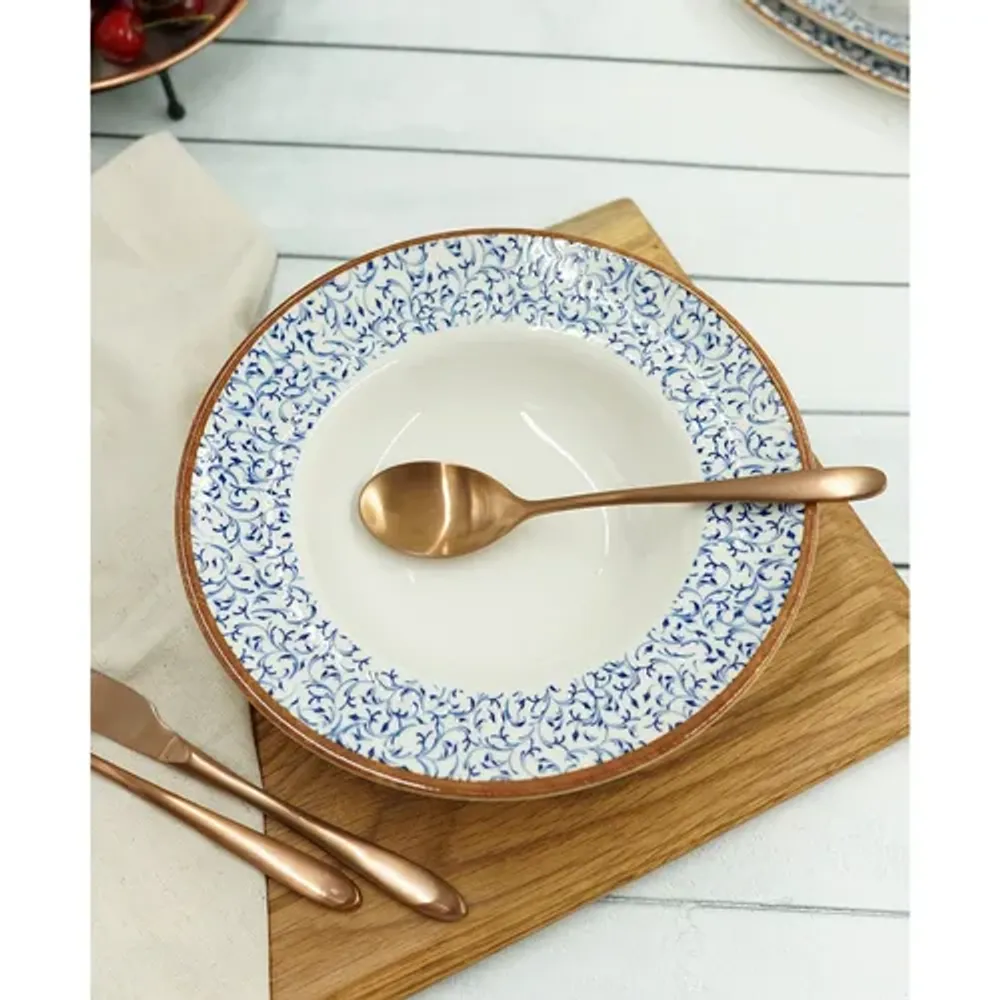 Ложка столовая 21 см матовая цвет светлая медь PVD Alessi-Copper P.L. [12]