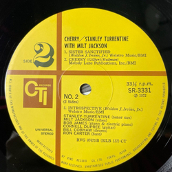 Винтажная виниловая пластинка LP Stanley Turrentine With Milt Jackson Cherry (Japan 1972) (Obi)