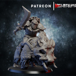 Grand Alliance Destruction Orruk Warclans Orcs Greenskins Орочий всадник на кабане №5 с тесаком миниатюра для dnd, днд, pathfinder, фентези, Настольная игра, НРИ, Варгейм, РПГ