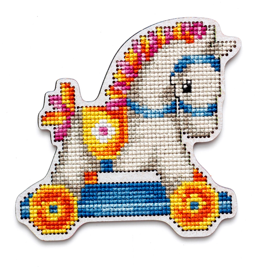 Коллекция:	Вышивка по перфорированной форме¶Название по-английски:	Wooden cross-stitch kit¶Название