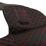 Ковры 3D SHACMAN X3000 (экокожа, черный, красная строчка)