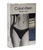 Кружевное трусики-бразилианки 3 шт. Calvin Klein Underwear - черный(000QD5225E)