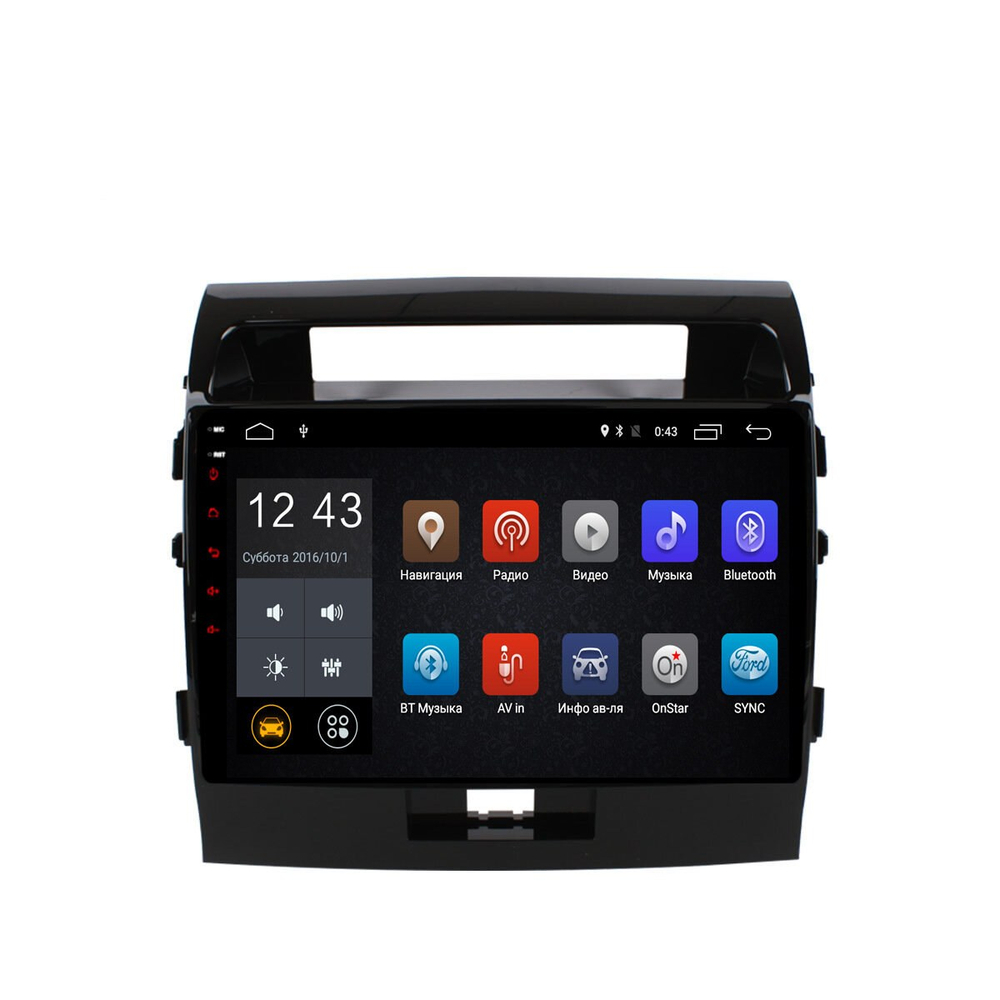 Штатная магнитола для TOYOTA Land Cruiser 200 2007-2015 Elegance KUBERG NM-054-MTK