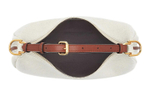 FENDI Fendigraphy Canvas Crescent Bag, Shoulder Bag, Handbag Women"s White