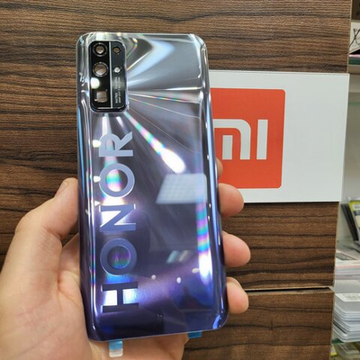 Крышка для Honor 30 - задняя стеклянная панель "Высокое качество" (серебристого цвета)