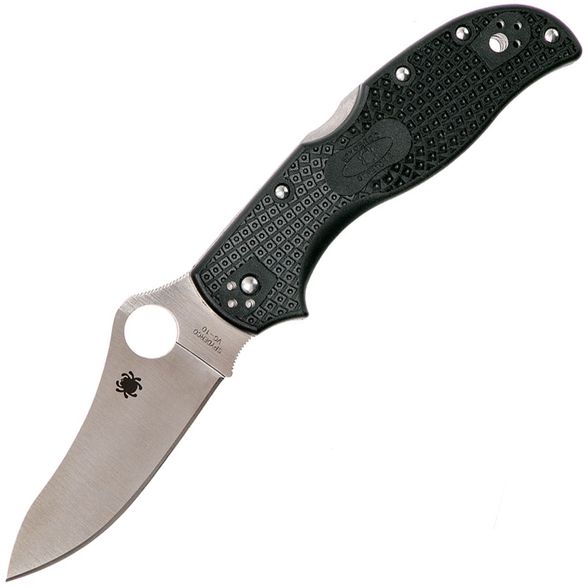 Цена наСкладной нож Stretch 2 - Spyderco 90PBK2, сталь VG-10 Satin Plain, рукоять термопластик FRN, чёрный