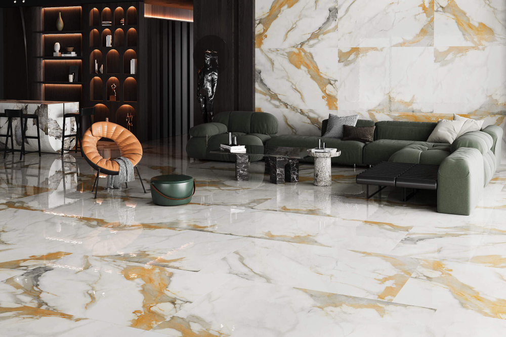 ARTCER Marble Nero White Carving 60x120