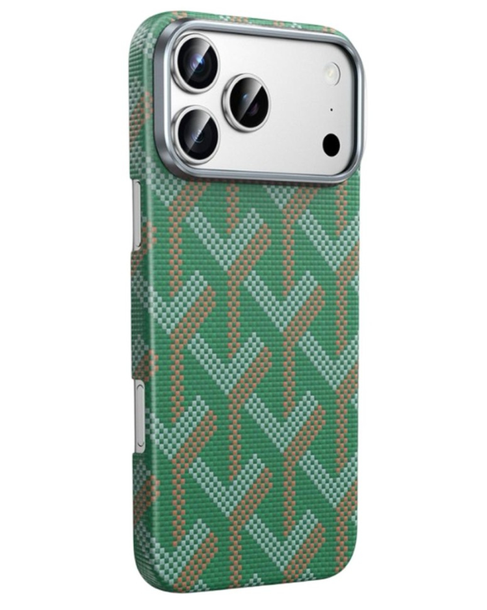 Накладка для i-Phone 17 Pro Keephone Kevlar Prague MagSnap зеленый