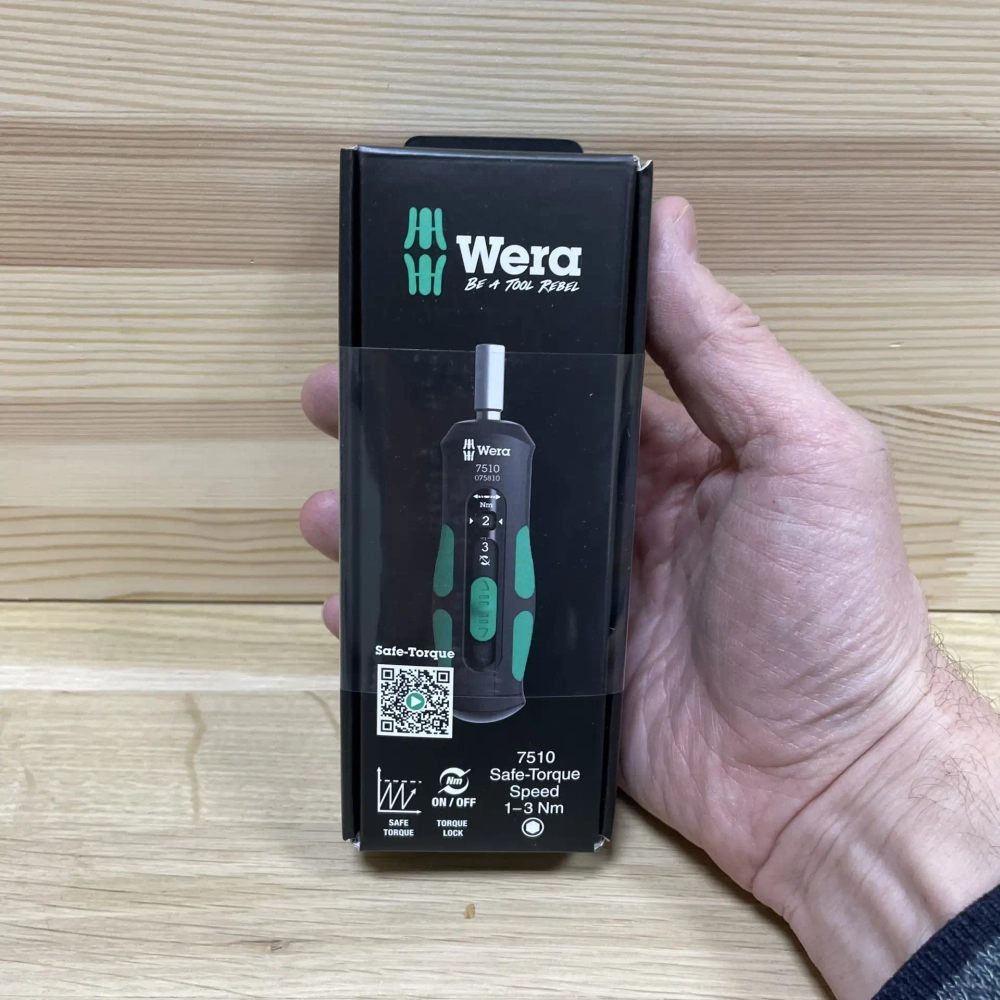АКЦИЯ ДЕШЕВЛЕ 2026! Динамометрическая отвертка WERA Kraftform Safe-Torque Speed 7510 1-3 Нм WE-075810