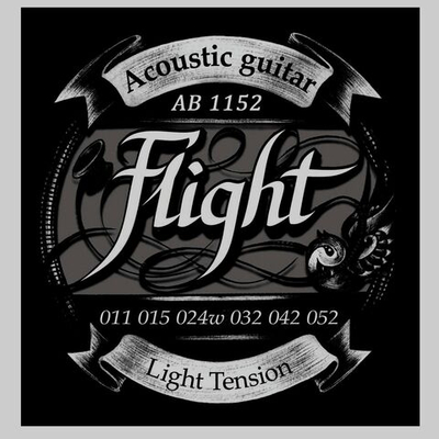 Струны для акустической гитары Flight 11-52 Light tension