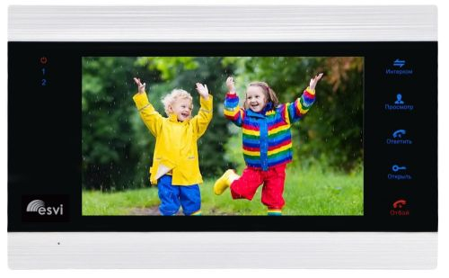 EVJ-71-FHD цветной FHD (1080P), 7 видеодомофон на две вызывные панели, слот microSD