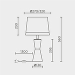 Настольный светильник MODELUX ML.6104.01TL BS-WH