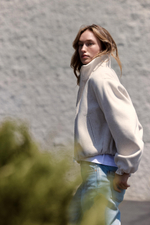 БОМБЕР ИЗ МЯГКОЙ ТКАНИ — ZARA
