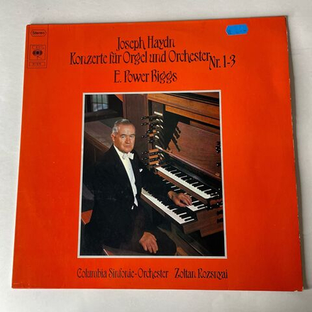 Винтажная виниловая пластинка LP J. Haydn Йозеф Гайдн, E. Power Biggs, Columbia Sinfonie Orchester, Zoltan Rozsnyai, Konzerte fur Orgel und Orchester Nr. 1 3 (Германия 1977)