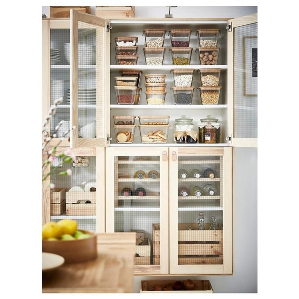 Контейнер для пищевых продуктов, IKEA 365+ квадратный/стекло (600 мл) 1 шт (из Финляндии)