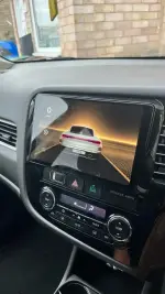 Магнитола для Mitsubishi Outlander 3 2012-2021 (правый руль) - FarCar S500-TS20 монитор 9.5" 2K QLED на Android 14, Быстрейшая, CarPlay, 4G SIM-слот
