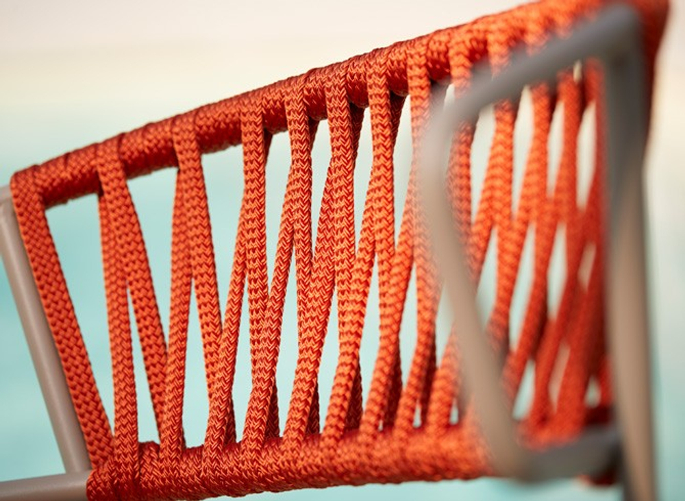 Кресло плетеное Scab Design Lisa Filo, тортора, оранжевый