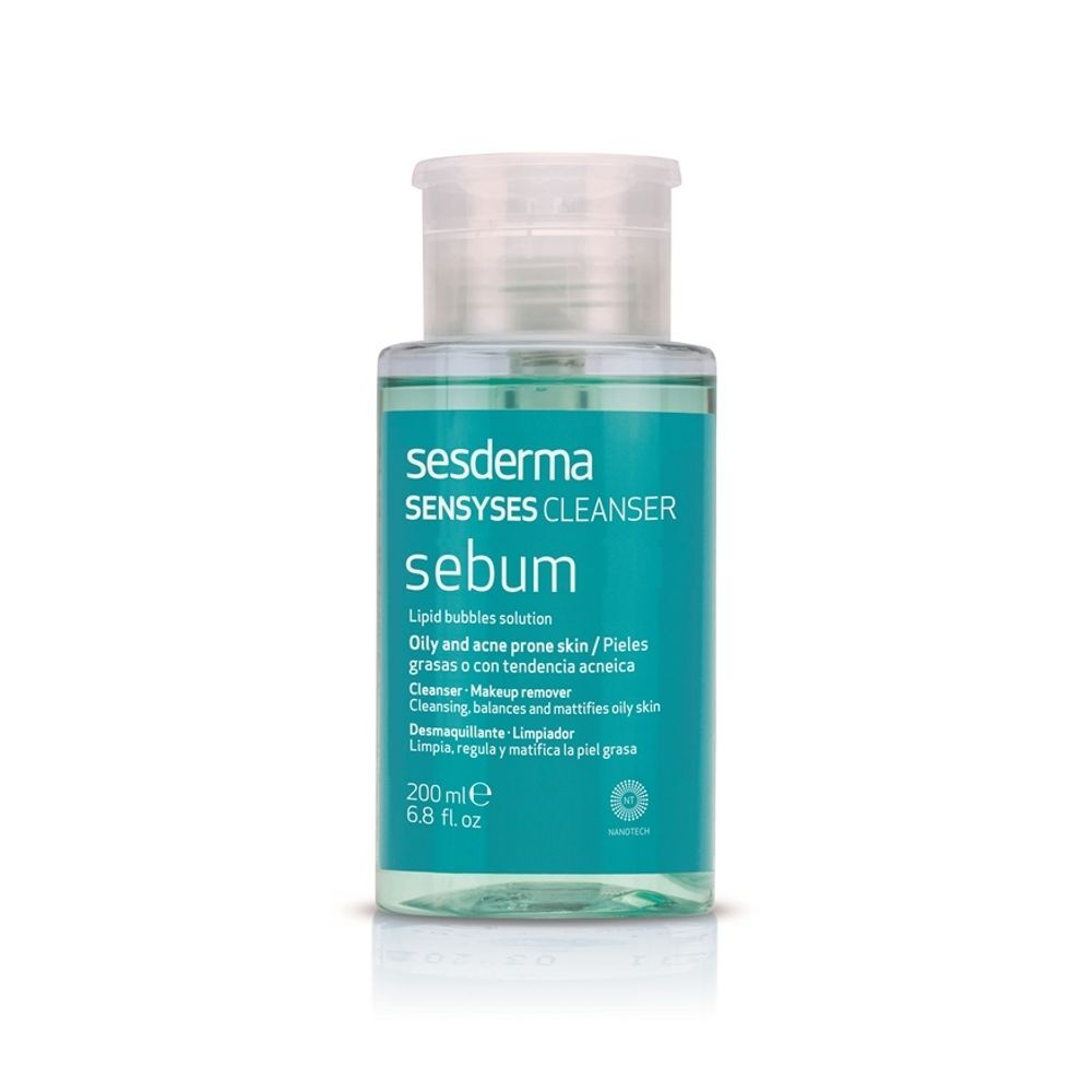 Sesderma SENSYSES CLEANSER Sebum | Лосьон липосомальный для снятия макияжа для жирной и склонной к акне кожи, 200 мл