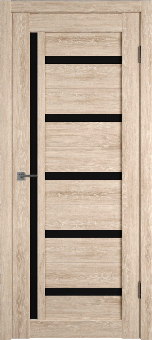 Дверь Atum 18 / Sand Vellum / Black Gloss / Владимирские двери