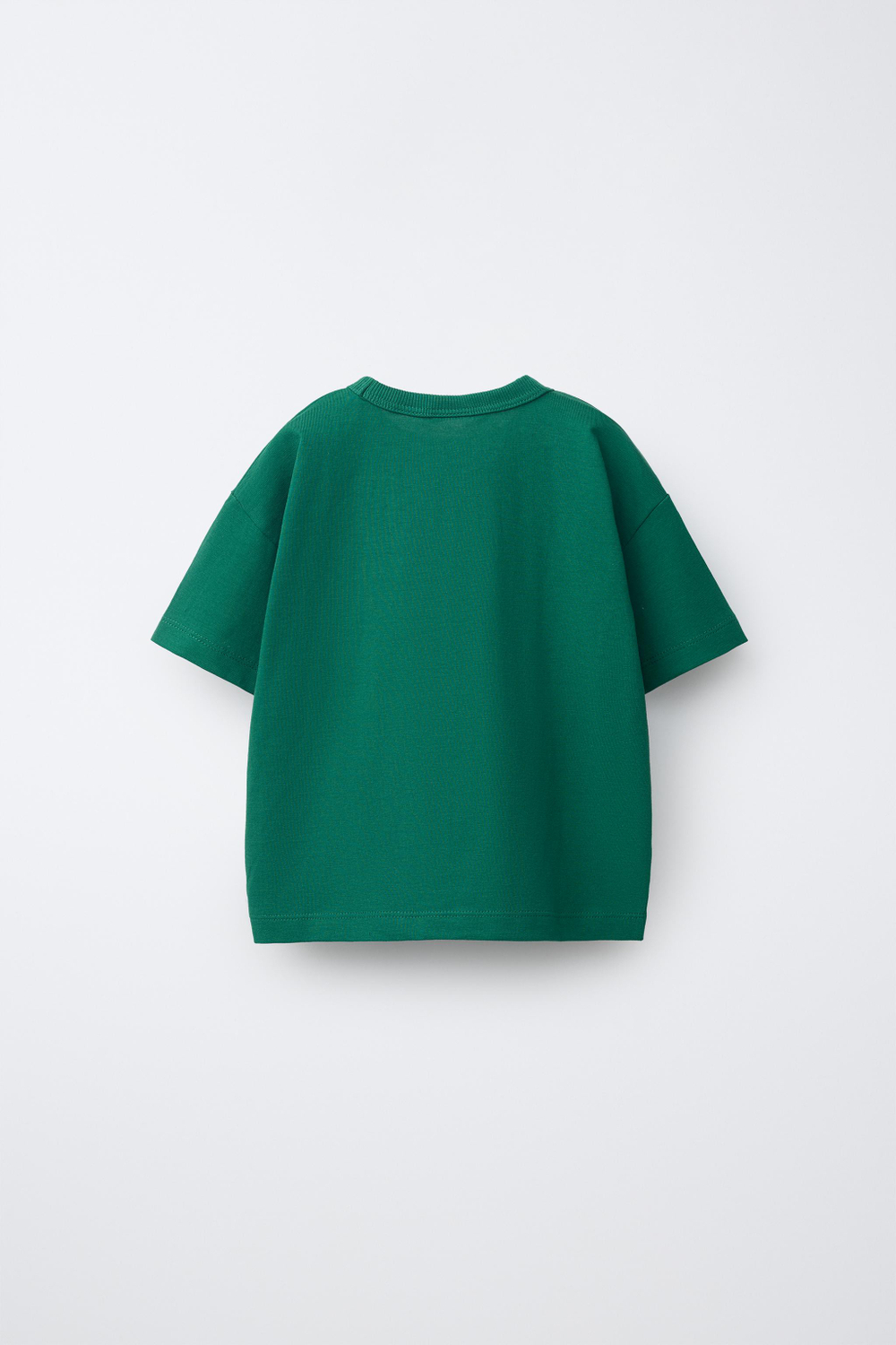 ZARA ФУТБОЛКА С АНИМАЛИСТИЧНЫМ ПРИНТОМ, ЗЕЛЕНЫЙ