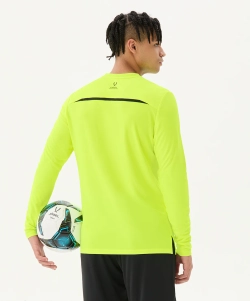 Футболка судейская с длинным рукавом DIVISION PerFormDRY Referee LS Tee, желтый неон - изображение 12