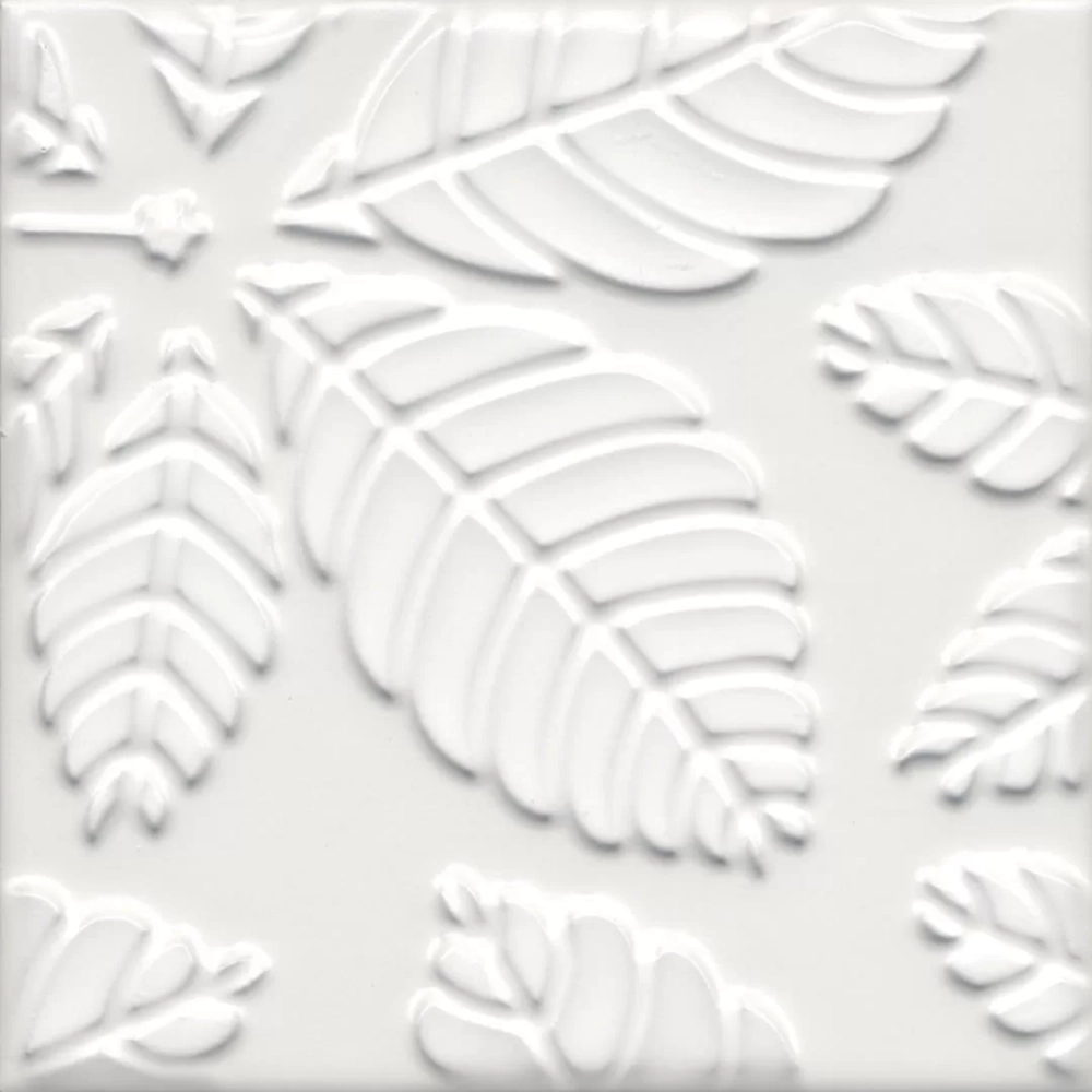 Керамическая плитка KERAMA MARAZZI АГДАЛЬ (1) белый матовый структура 15x15 / 9 мм. / KMD2SFB001BN