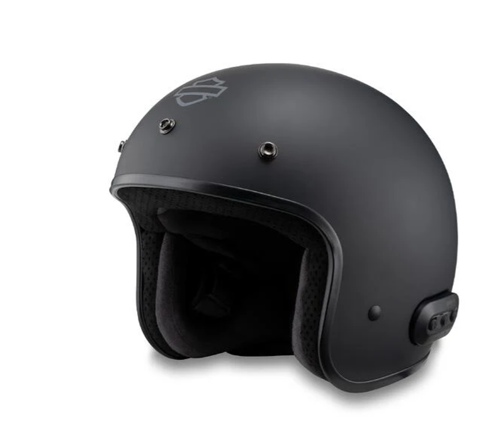 Шлем Fury Open Face Helmet Sena Harley-Davidson (Черный)