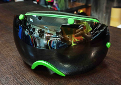 Маска Vizzo Spherix green/grey mirror