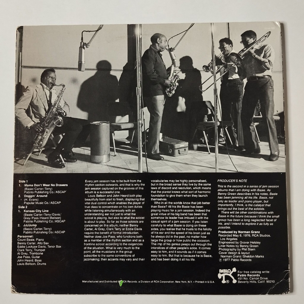 Винтажная виниловая пластинка LP Count Basie Jam 2 (USA 1977)