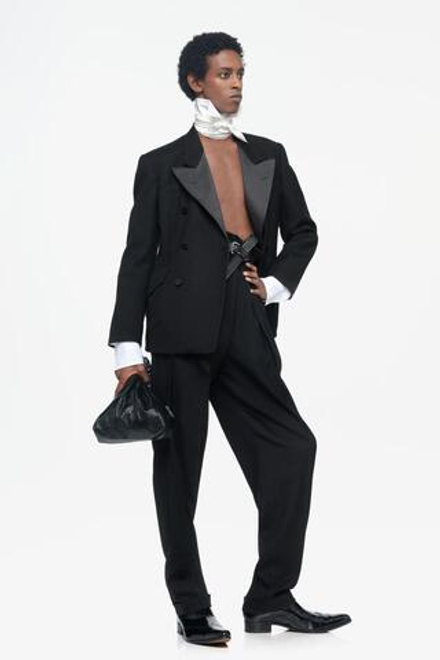 ZARA X JOHN GALLIANO ПРИТАЛЕННЫЙ ПИДЖАК, ЧЕРНЫЙ