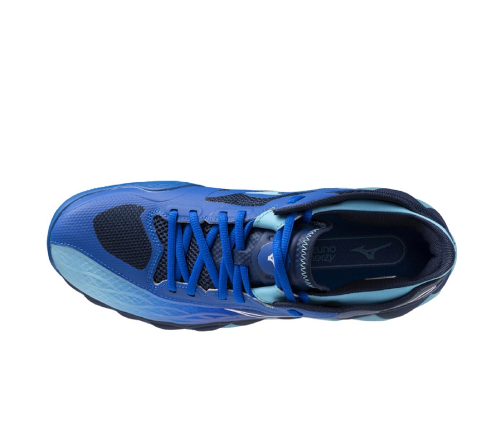 MIZUNO, WAVE ENFORCE TOUR AC, Tennis, WHITE / BLACK / BLUE, MEN, US 8,5 /EUR 41 /UK 7,5 /СМ 26,5