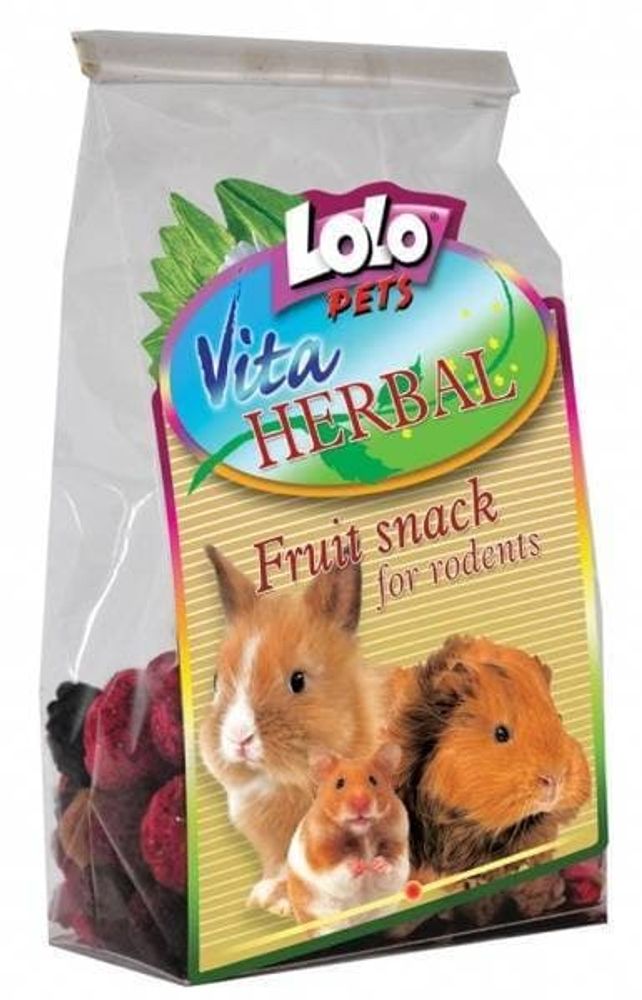 LoLo PETS HERBAL для грызунов и кроликов фруктовое лакомство 50 г LoLo PETS HERBAL для грызунов и кроликов фруктовое лакомство 50 г