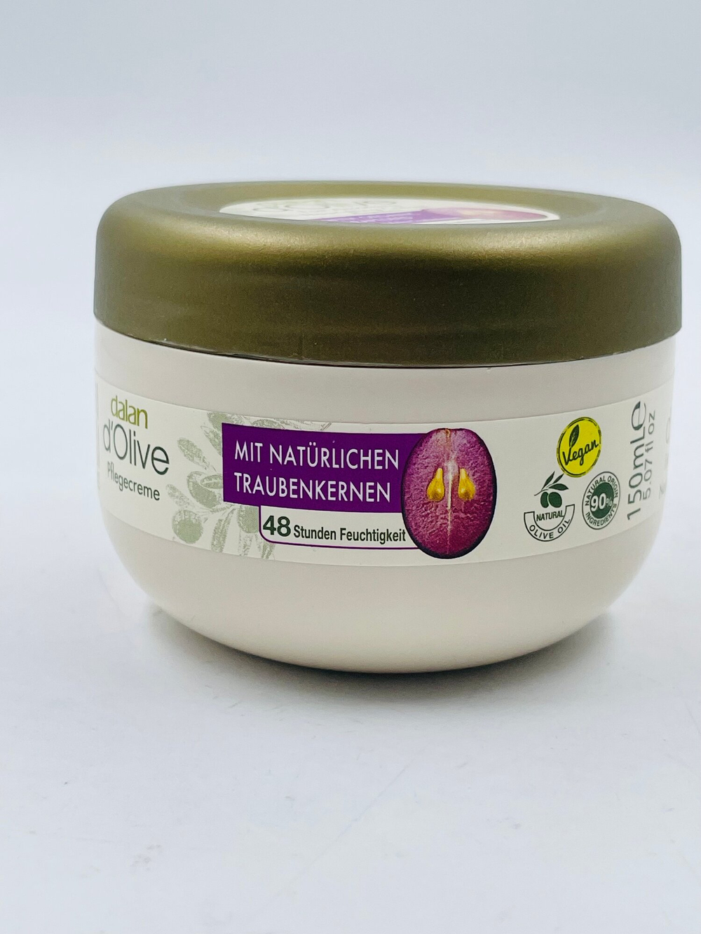 Крем Оливковый с маслом виноградных косточек Dalan d'Olive, 150 мл (Турция)