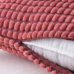 Чехол на подушку IKEA SVARTPOPPEL (СВАРТПОППЕЛ), Светло-красный, 65x65 см