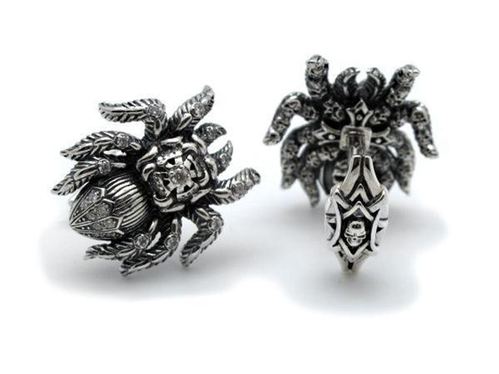 Запонки серебряные Spyders AZCL-012.