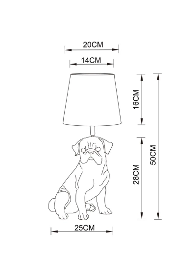Декоративная настольная лампа Arte Lamp BOBBY A1512LT-1BK, 1хE27
