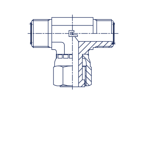Соединение FNT D12 ORFS 13/16 (обжатая гайка)