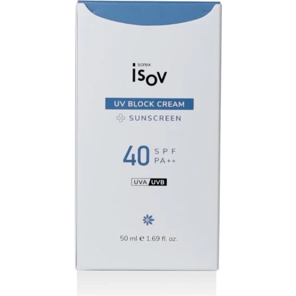 Isov Противоотечный солнцезащитный крем SPF 40++ с экстрактом брокколи UV 50 мл| Block Cream SPF 40+
