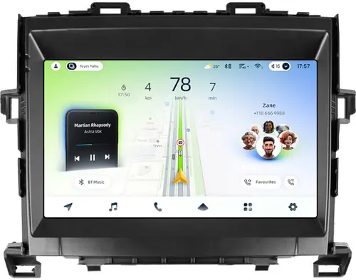 Магнитола для Toyota Alphard 2 H20, Vellfire 2008-2014 (менее 10 динамиков) - Teyes CC4L монитор 9" IPS, Android 14, Быстрая, Snapdragon 662, CarPlay, 4G SIM-слот