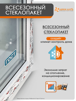 Пластиковое окно 1200 х 800 ТермА ПрАктик