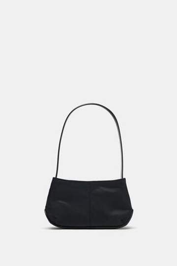 ZARA МИНИ-СУМКА С ПЛЕЧЕВЫМ РЕМНЕМ, ЧЕРНЫЙ